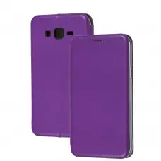 Чехол книжка Premium для Samsung Galaxy J7 (J700) /J7 Neo сиреневый
