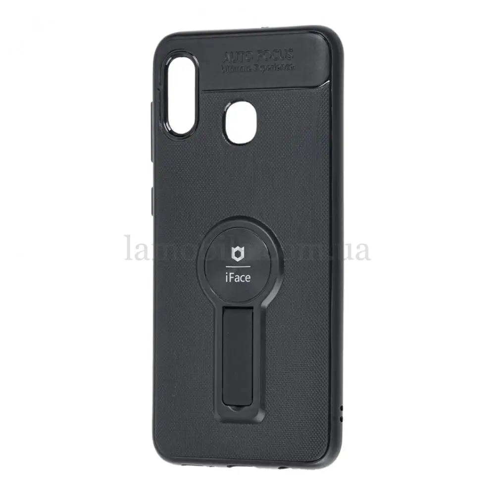 Чехол для Samsung Galaxy A20 / A30 iFace popsocket+magnet черный