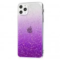 Чехол для iPhone 11 Pro Max HQ Silicone Confetti фиолетовый