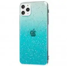 Чехол для iPhone 11 Pro Max HQ Silicone Confetti синий