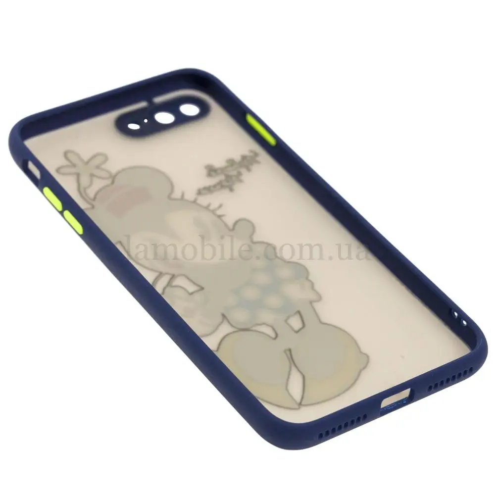Чехол для iPhone 7 Plus / 8 Plus Picture shadow matte minnie mouse / dark blue