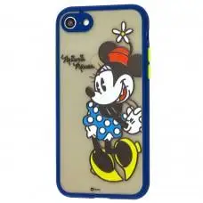Чехол для iPhone 7 / 8 Picture shadow matte minnie mouse / dark blue