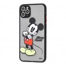 Чехол для iPhone 11 Pro Max Picture shadow matte Mickey Mouse черный