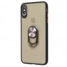 Чехол для iPhone Xs Max LikGus Maxshield Magnetic Ring черный
