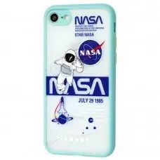 Чехол для iPhone 7 / 8 Picture shadow matte space nasa / mint