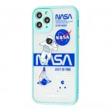 Чехол для iPhone 11 Pro Picture shadow matte space nasa / mint