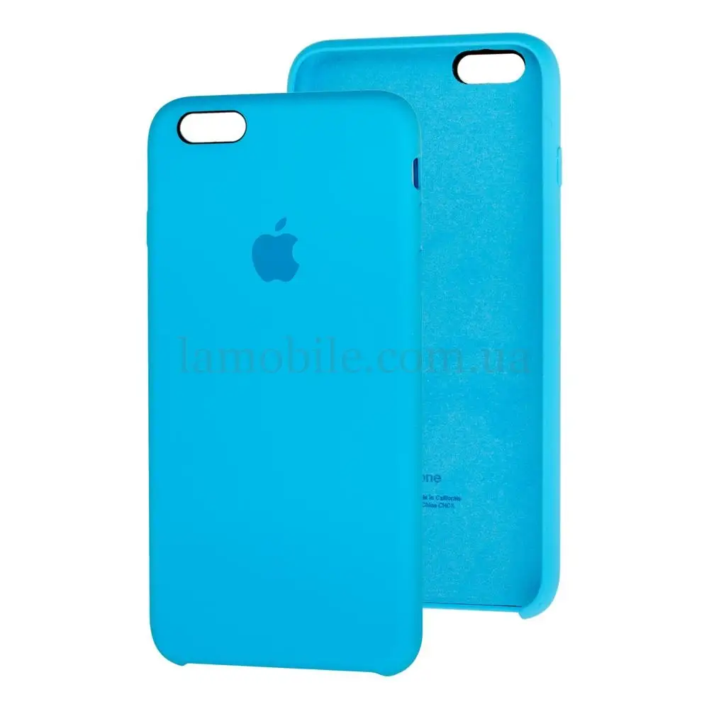 Чехол silicon case для iPhone 6 Plus голубой