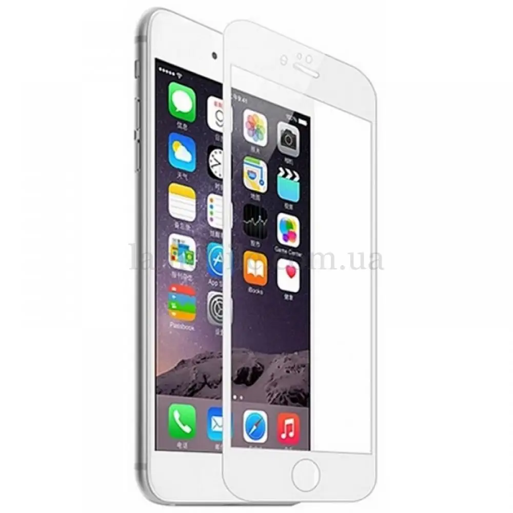 Защитная пленка 3D iPhone 6 белый перед 