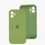 Чехол для iPhone 12 Silicone Slim Full camera mint