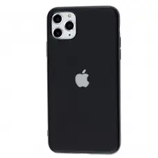 Чехол для iPhone 11 Pro Max Silicone case матовый (TPU) черный