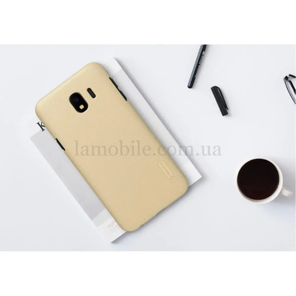 Чохол для Samsung Galaxy J4 2018 (J400) Nillkin із захисною плівкою золотистий