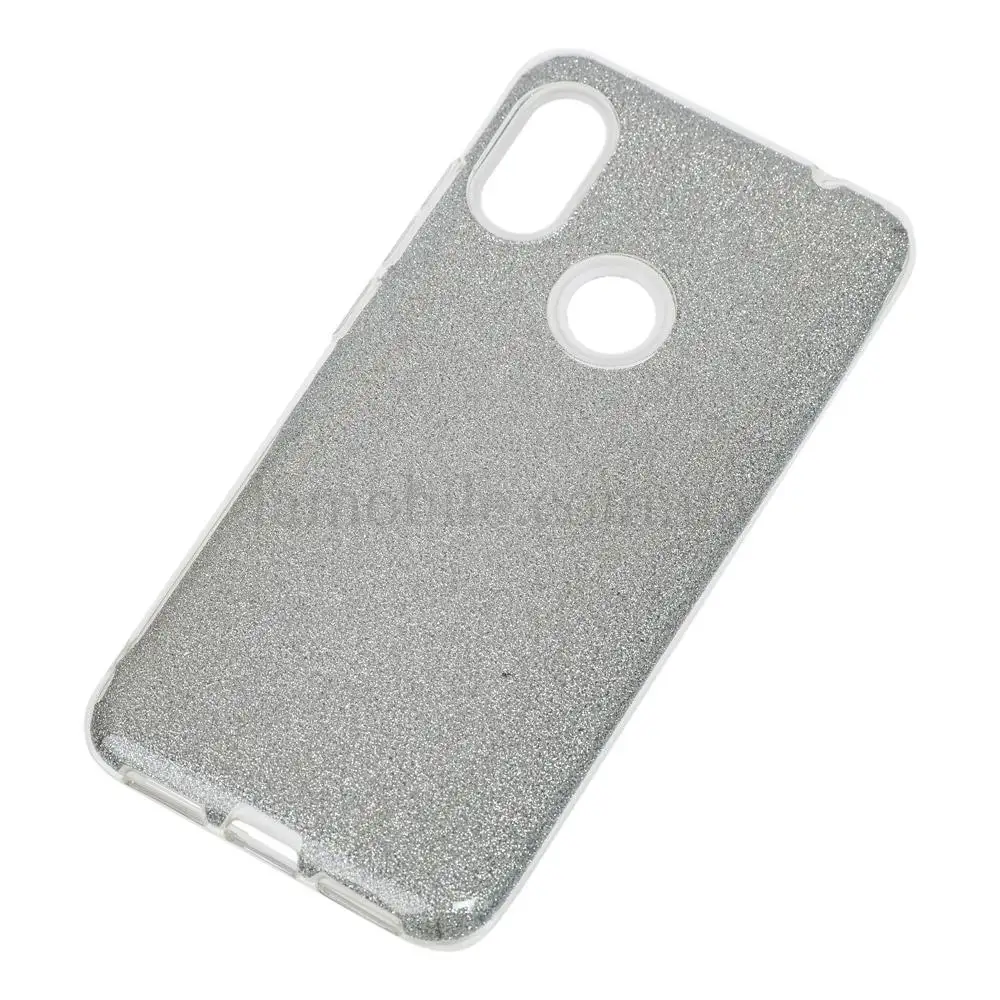Чохол для Xiaomi Redmi Note 6 Pro Shining Glitter з блискітками сріблястий