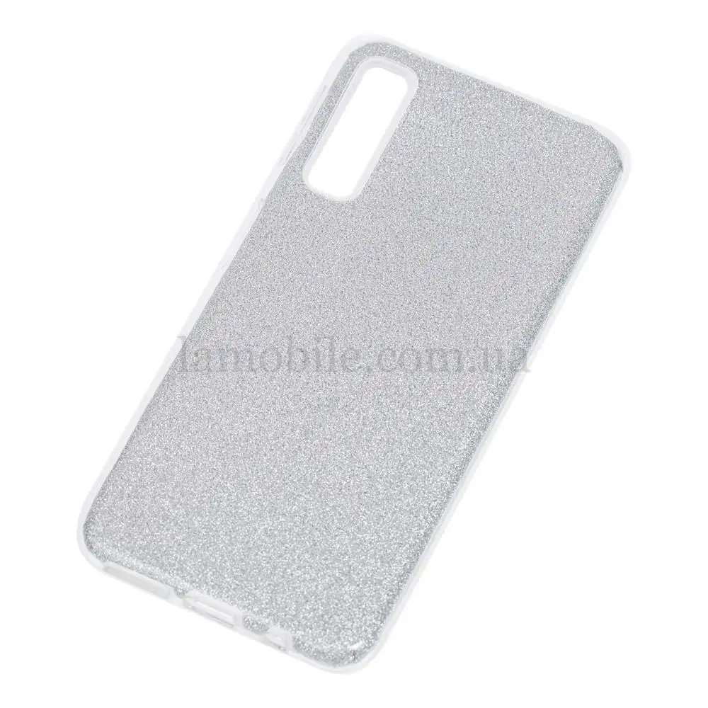 Чехол для Samsung Galaxy A7 2018 (A750) Shining Glitter серебристый 