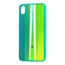 Чохол для Xiaomi Redmi 7A Carbon Gradient Hologram зелений