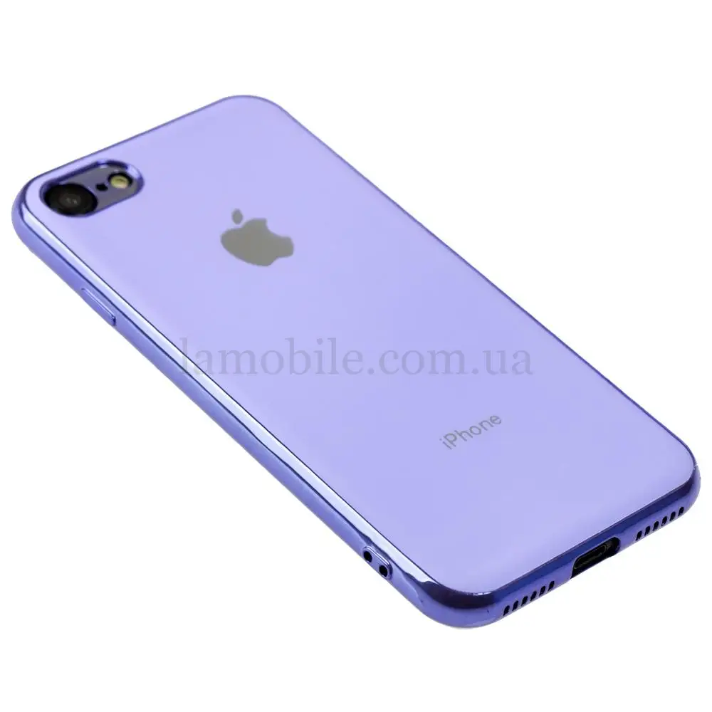 Чехол для iPhone 7 / 8 Silicone case матовый (TPU) лавандовый