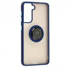 Чехол для Samsung Galaxy S21 (G991) LikGus Edging Ring синий       