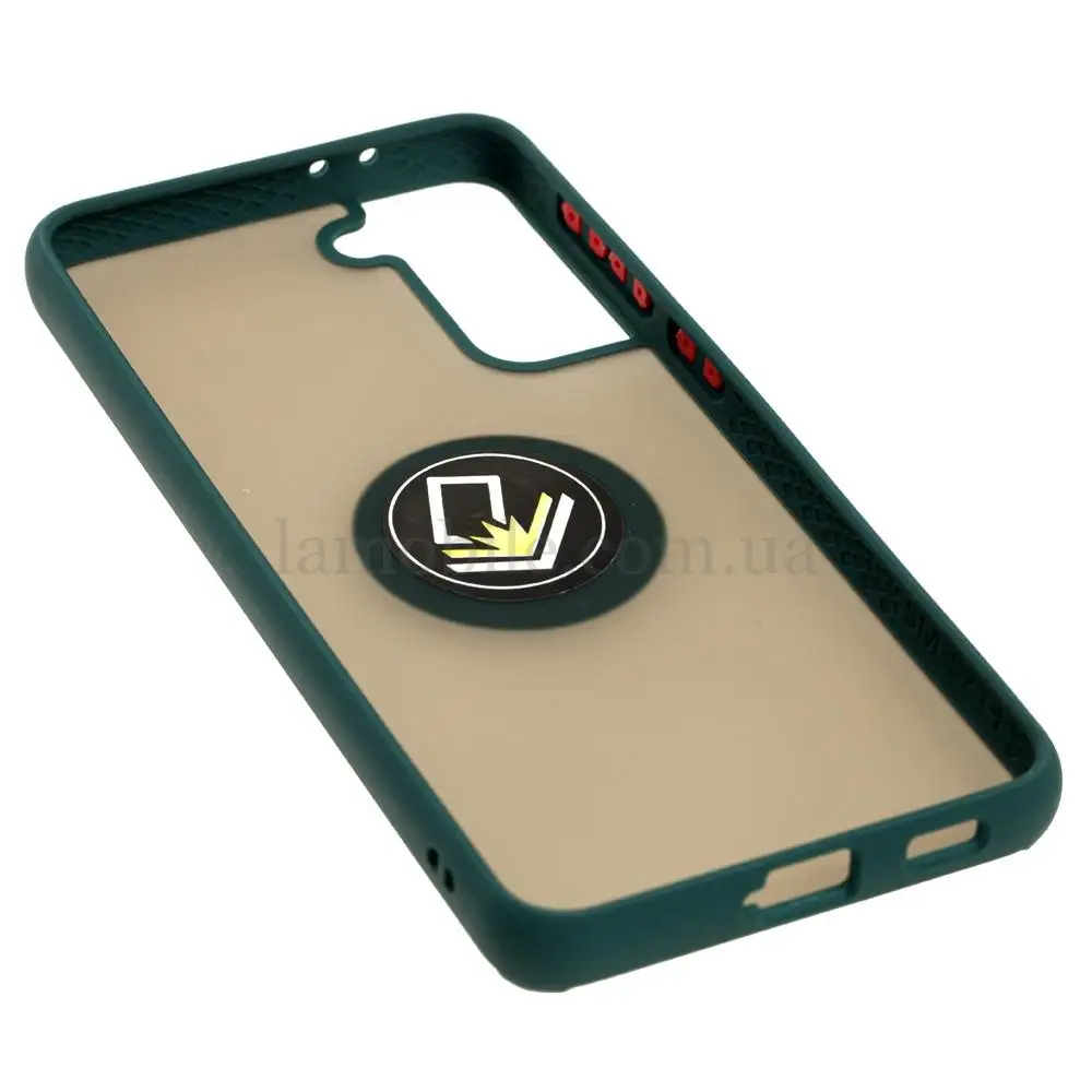 Чохол для Samsung Galaxy S21+ (G996) LikGus Edging Ring оливковий