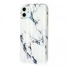 Чехол для iPhone 11 Design Mramor Benzo белый