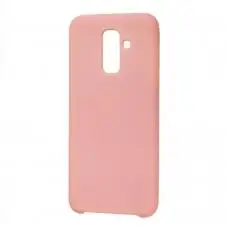 Чехол для Samsung Galaxy A6+ 2018 (A605) Silicone светло розовый 