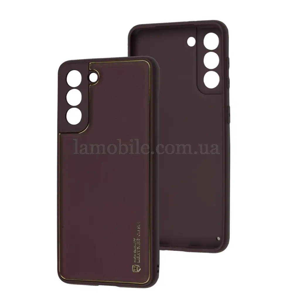 Чехол для Samsung Galaxy S21 (G991) Leather Xshield plum red