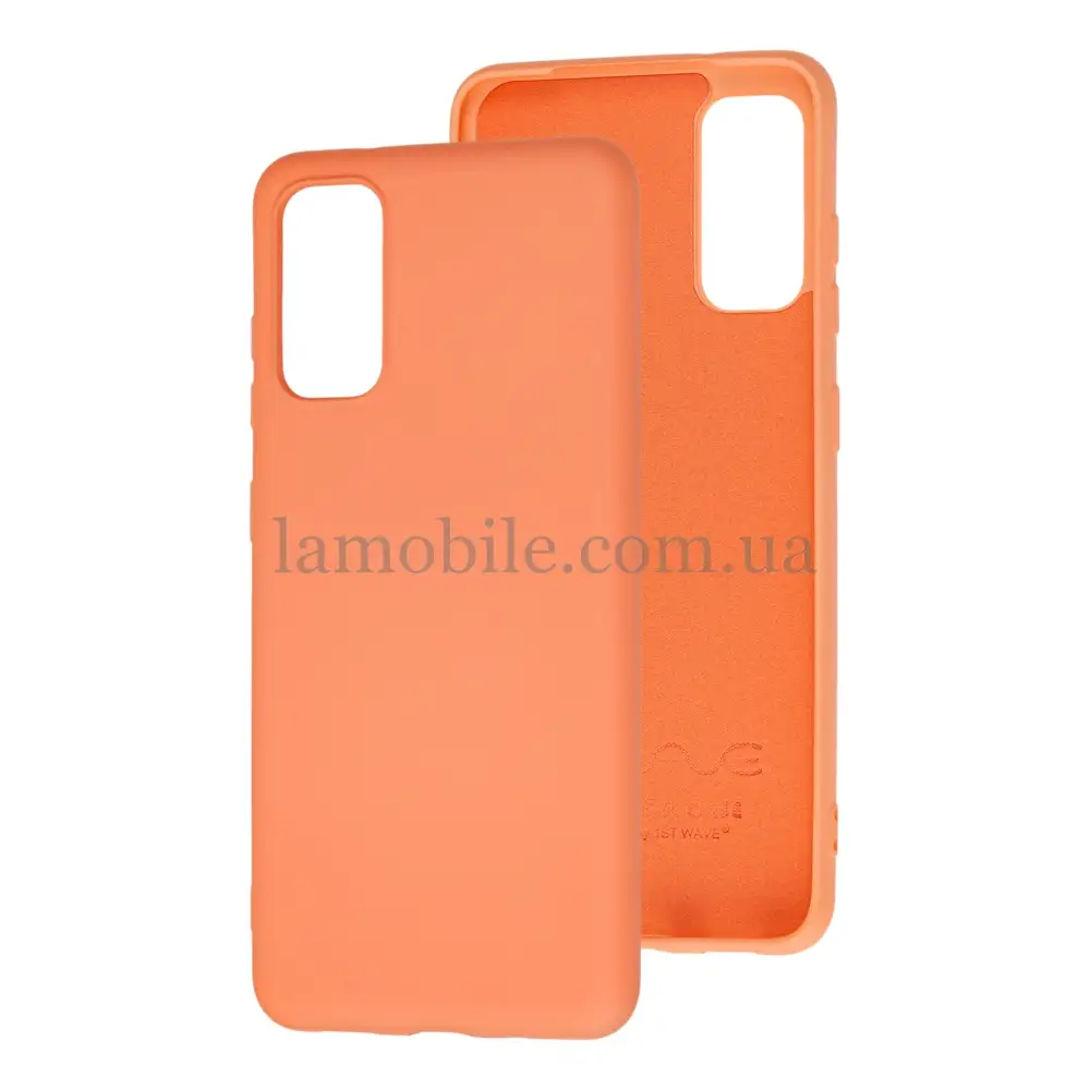 Чехол для Samsung Galaxy S20 (G980) Wave colorful персиковый