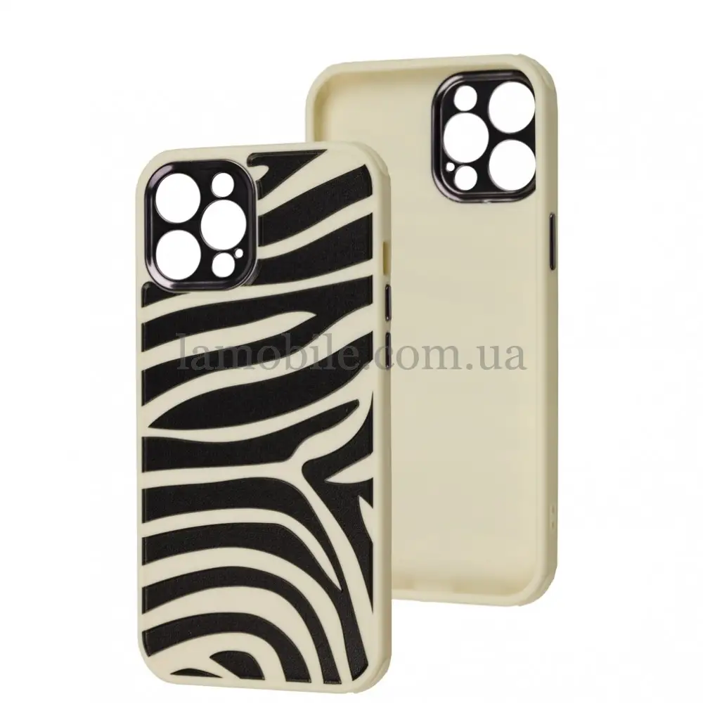 Чехол для iPhone 12 Pro Max Brand Design black and white