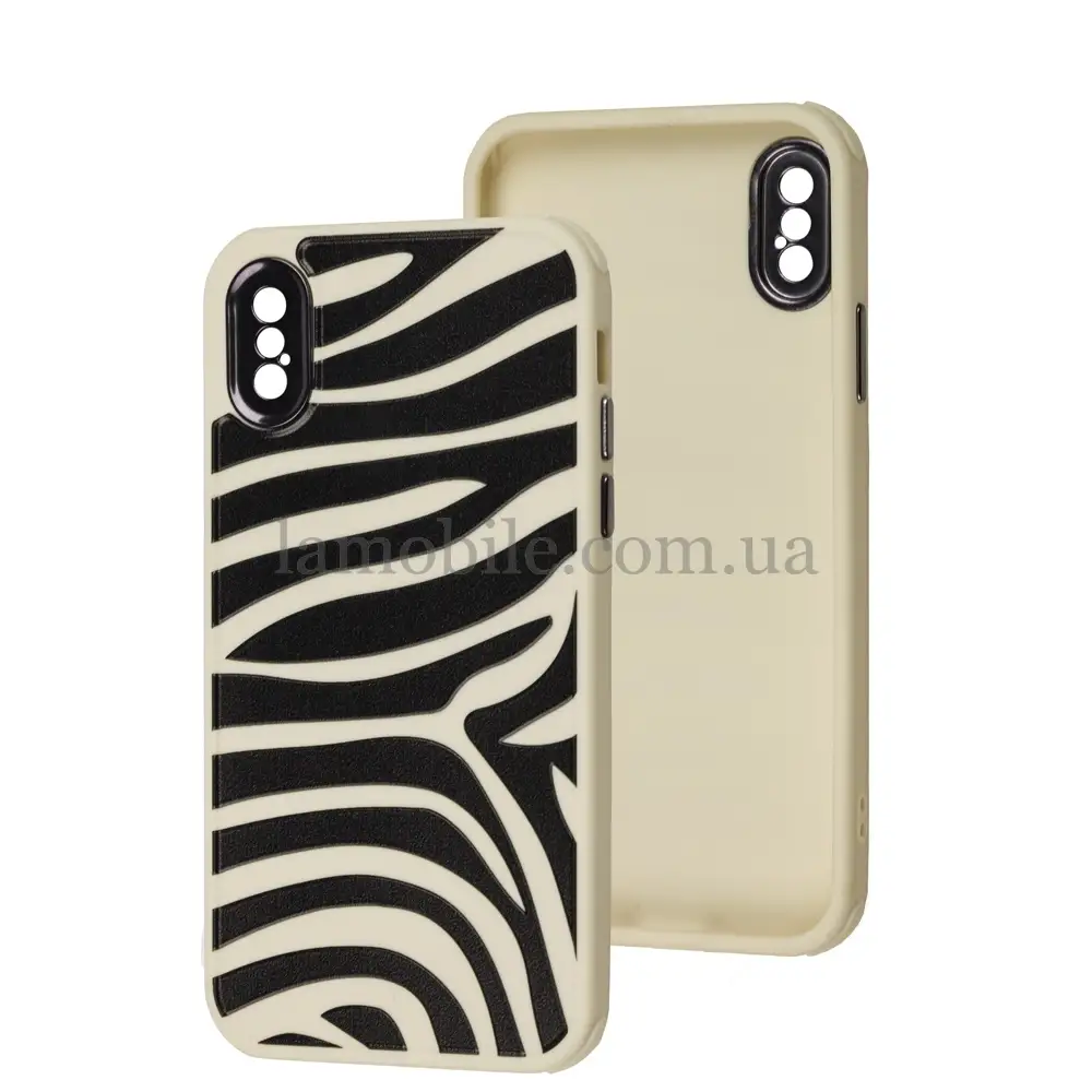 Чехол для iPhone X/Xs Brand Design black and white