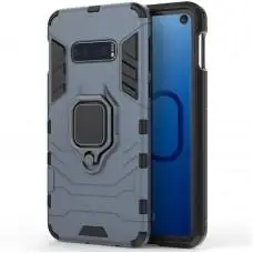 Чохол для Samsung Galaxy S10 (G973) Transformer Ring удароміцний з кільцем сірий