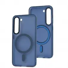 Чехол для Samsung Galaxy S23 (S911) Lyon Frosted MagSafe navy blue
