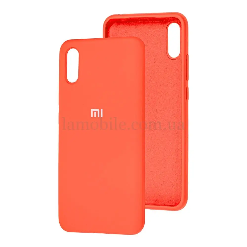Чохол для Xiaomi Redmi 9A Silicone Full помаранчевий