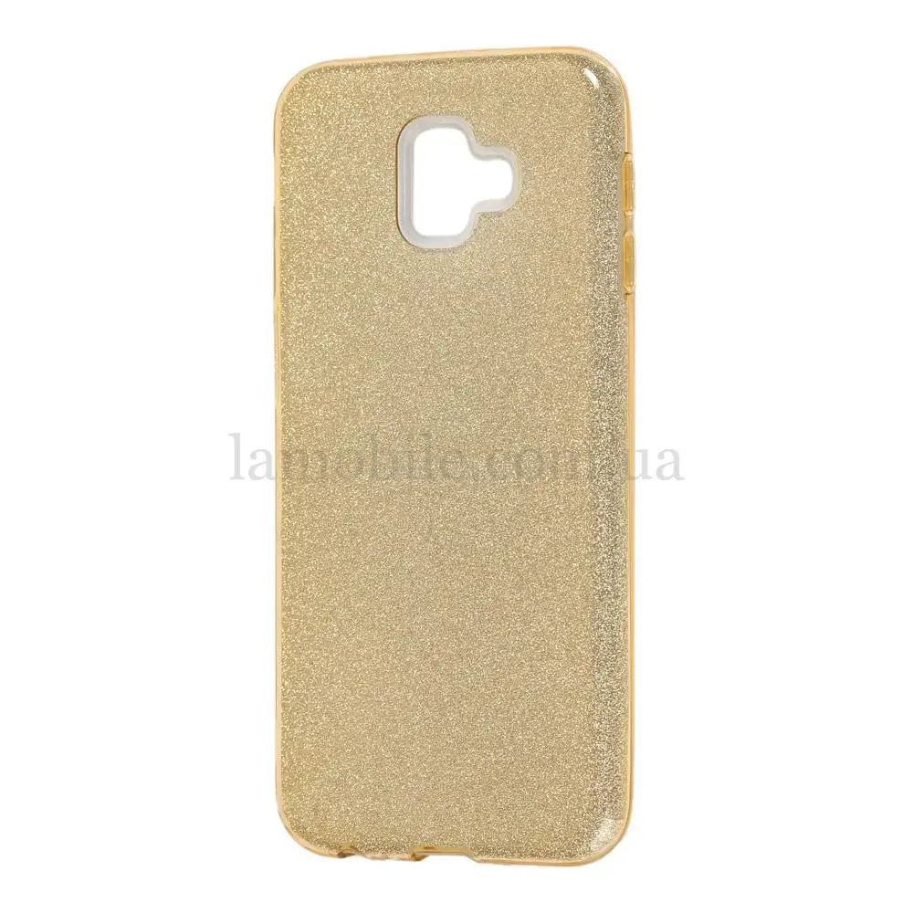 Чехол для Samsung Galaxy J6+ 2018 (J610) Shining Glitter золотистый