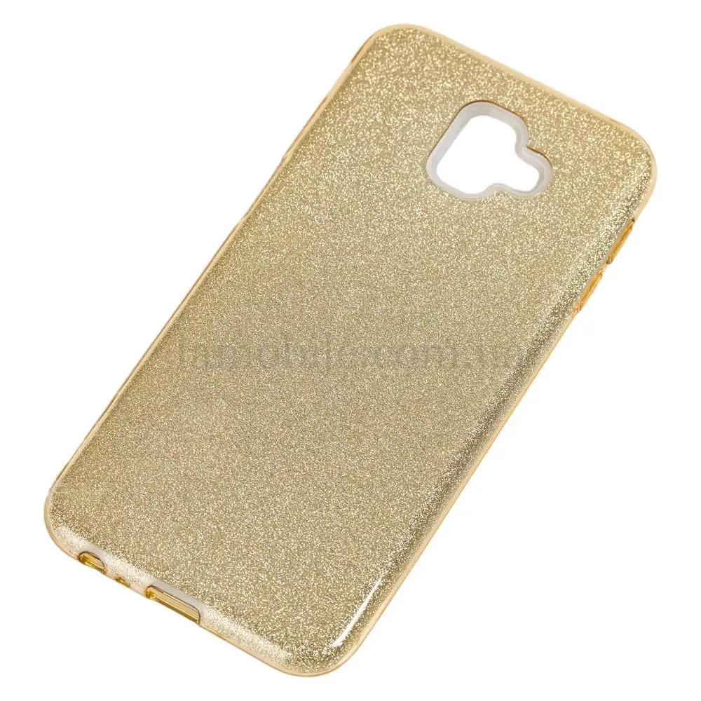 Чехол для Samsung Galaxy J6+ 2018 (J610) Shining Glitter золотистый
