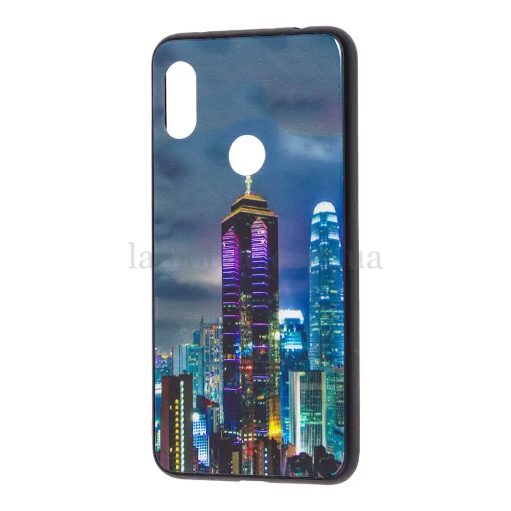Чохол для Xiaomi Redmi Note 6 Pro glass new "Хмарочос"