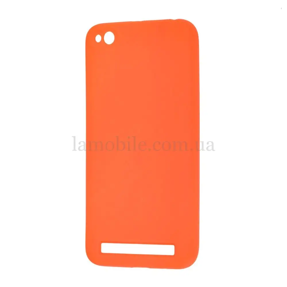 Чохол для Xiaomi Redmi 5a Silicone cover помаранчевий