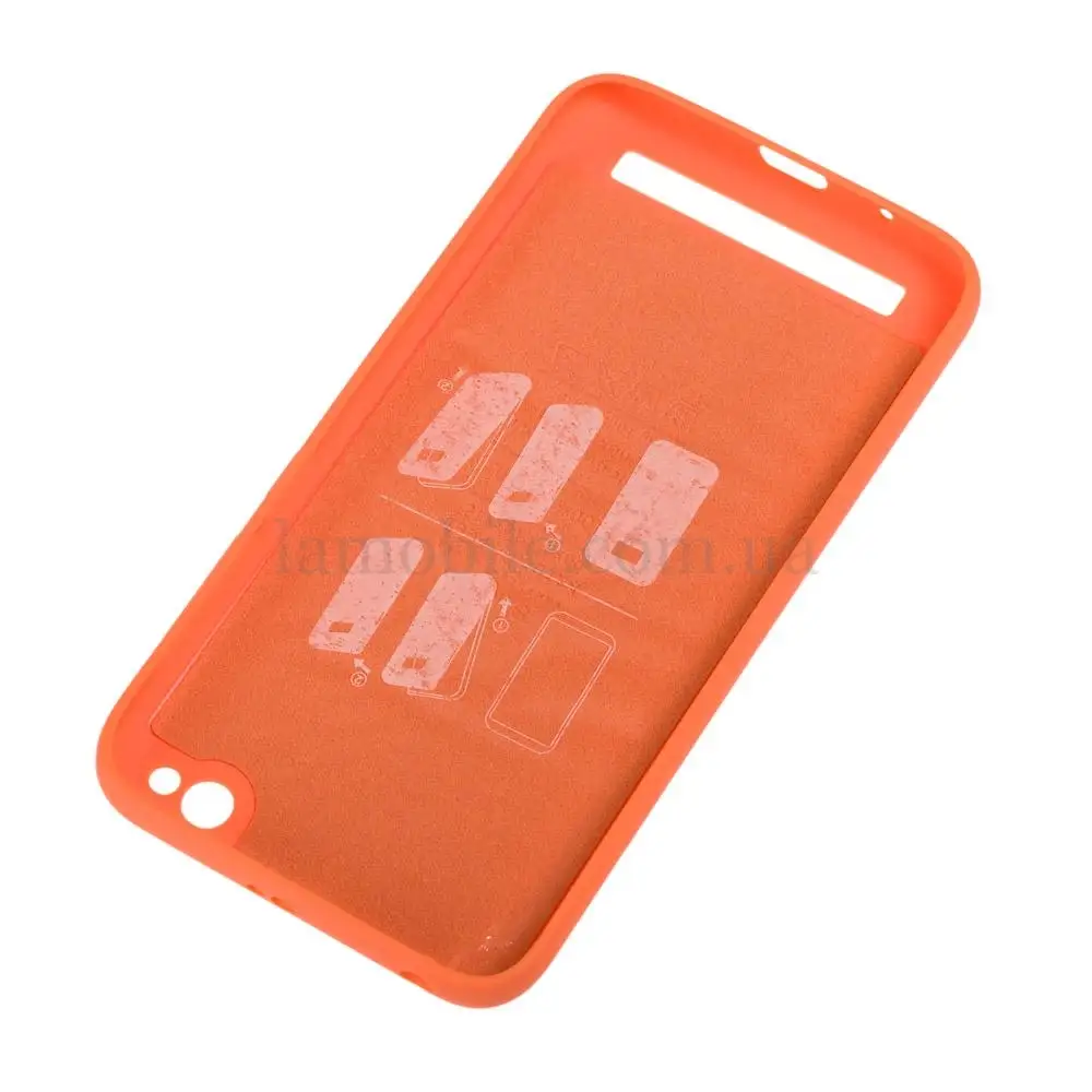 Чохол для Xiaomi Redmi 5a Silicone cover помаранчевий