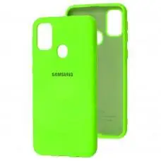 Чохол для Samsung Galaxy M21 / M30s Silicone Full салатовий / neon green