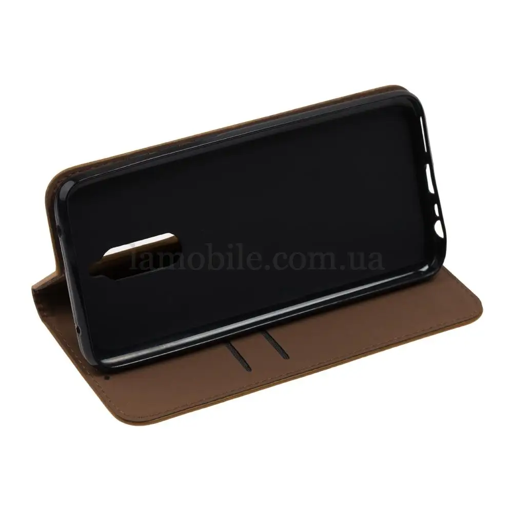 Чохол книжка для Xiaomi Redmi 8/8A Black magnet коричневий