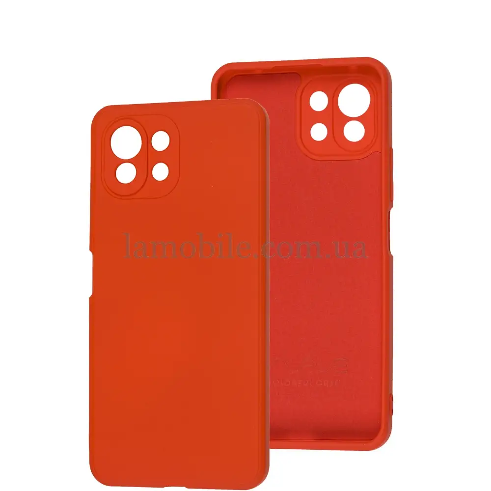Чехол для Xiaomi Mi 11 Lite Wave camera colorful red