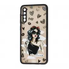 Чехол для Samsung Galaxy A50/A50s/A30s Wave Cartoon little black dress