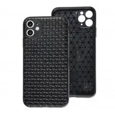Чехол для iPhone 11 Leather case плетенка