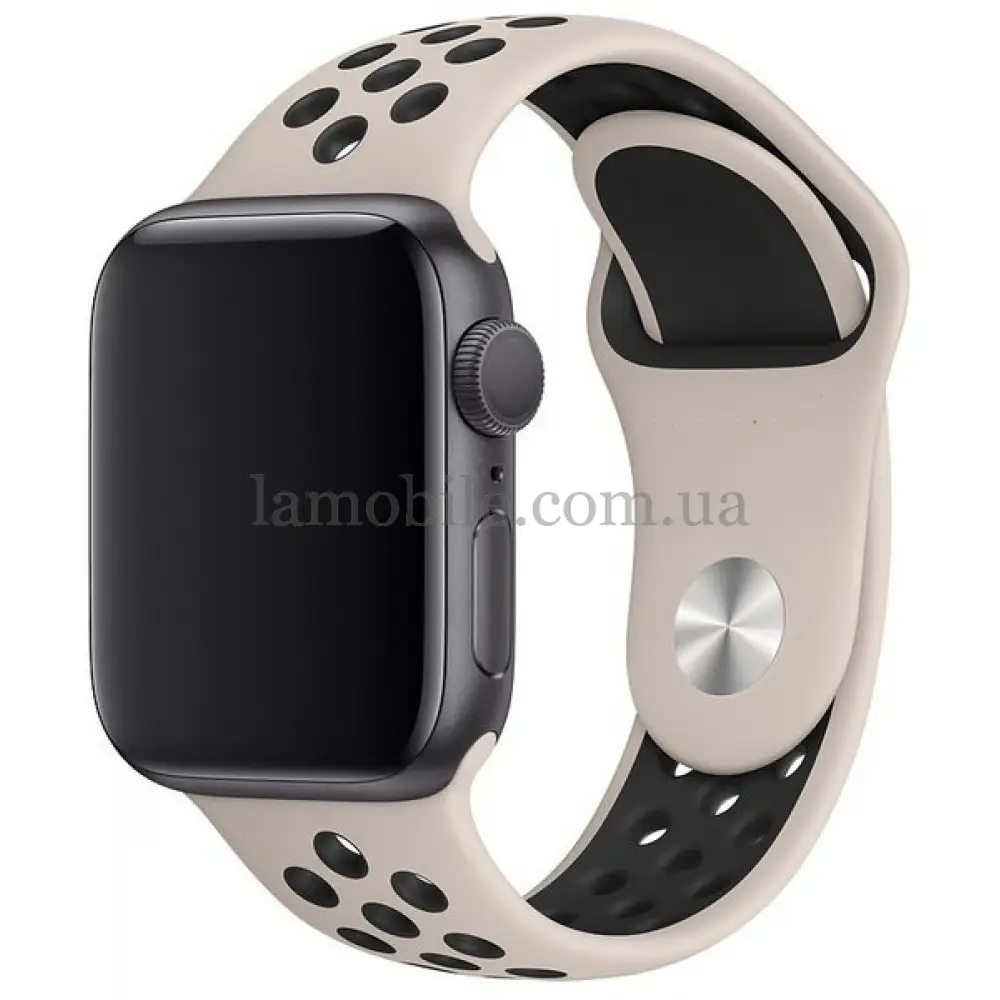 Ремінець для Apple Watch Sport Nike+ 38mm / 40mm бежево-чорний