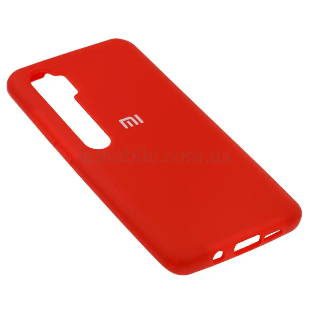 Чехол для Xiaomi Mi Note 10 / Mi Note 10 Pro Silicone Full красный 