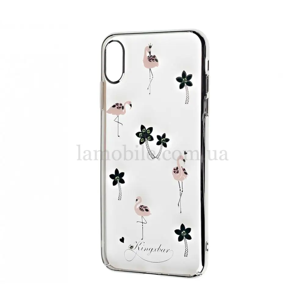 Чехол для iPhone Xs Max Kingxbar rainforest crystals "фламинго"