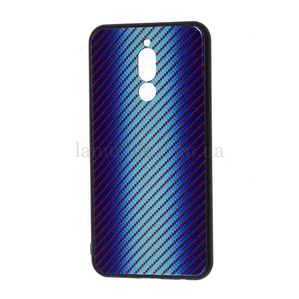 Чохол для Xiaomi Redmi 8 Carbon Gradient Hologram "блакитний"