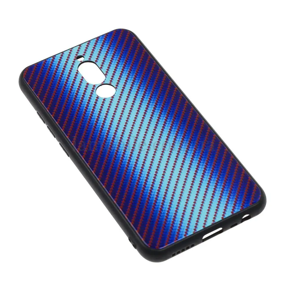 Чохол для Xiaomi Redmi 8 Carbon Gradient Hologram "блакитний"