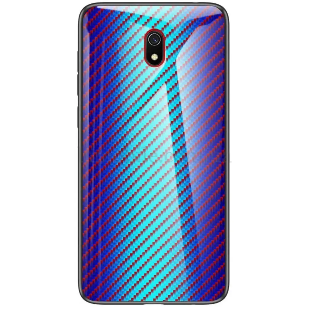 Чохол для Xiaomi Redmi 8A Twist glass "блакитний"