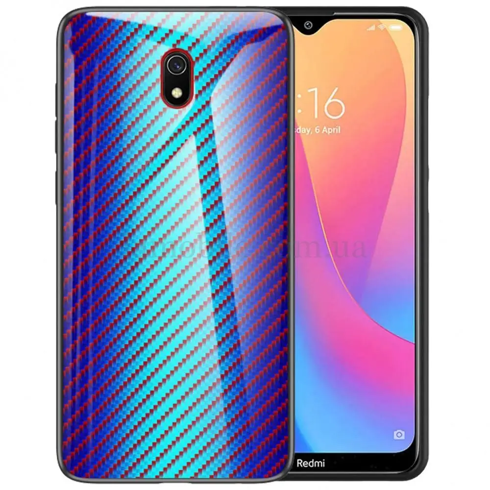 Чохол для Xiaomi Redmi 8A Twist glass "блакитний"