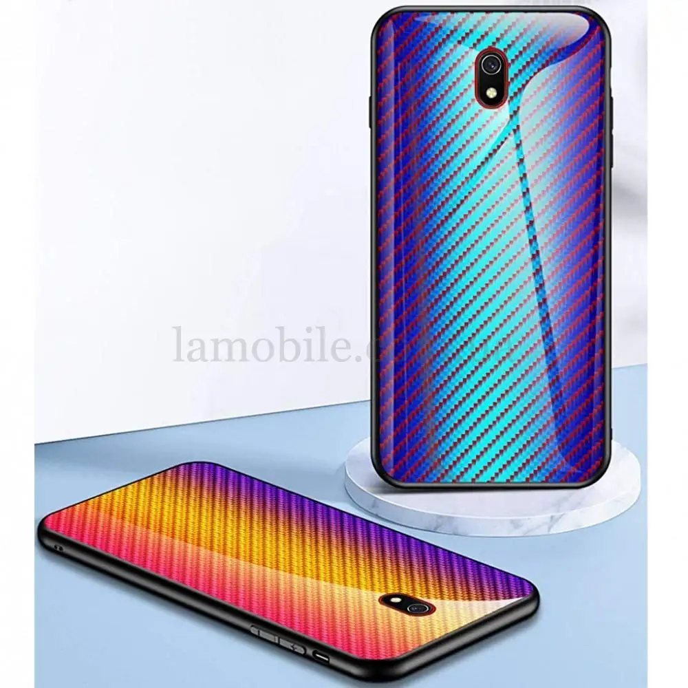 Чохол для Xiaomi Redmi 8A Twist glass "блакитний"