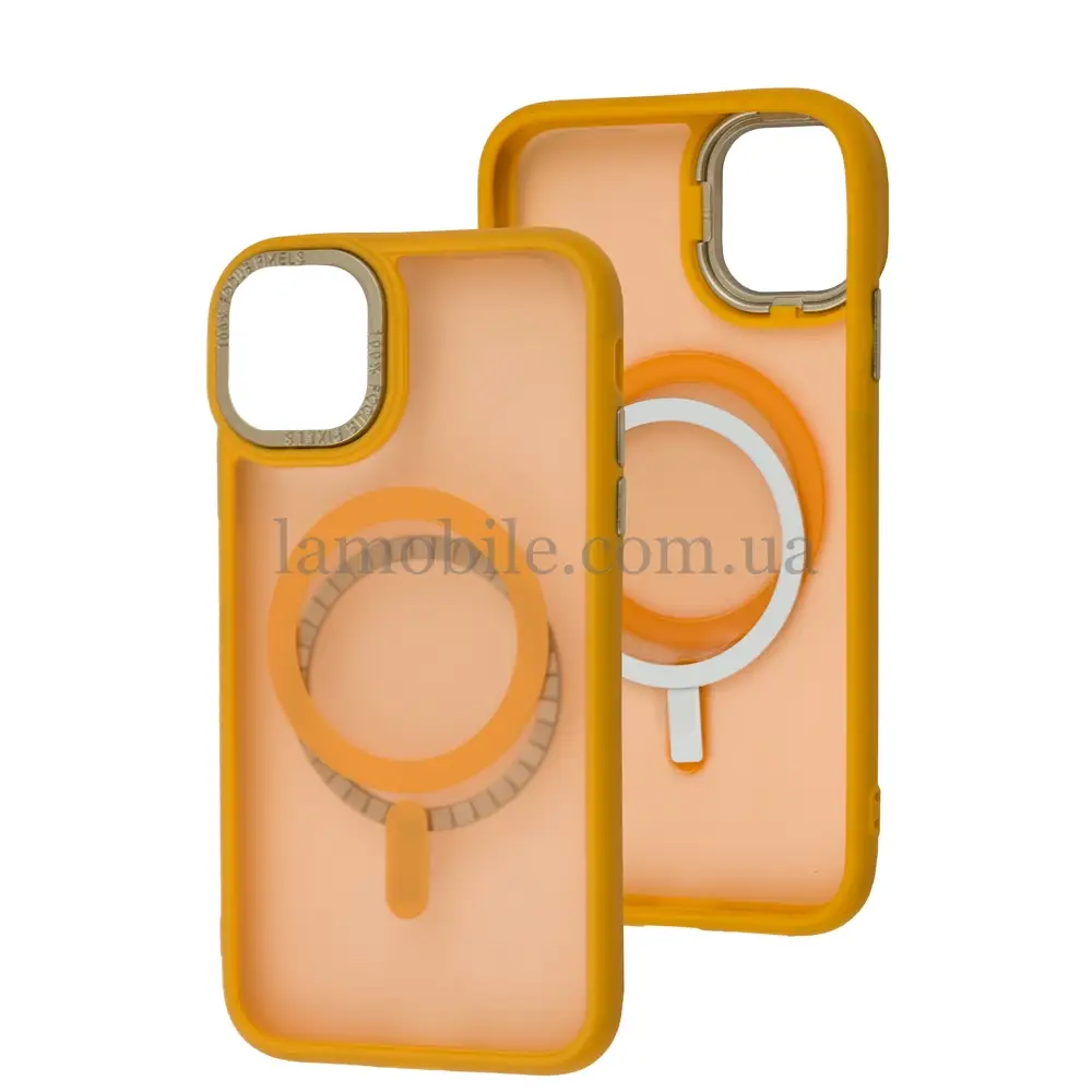Чохол для iPhone 11 Space color MagSafe жовтий