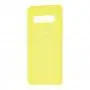 Чехол для Samsung Galaxy S10 (G973) Silky Soft Touch лимонный